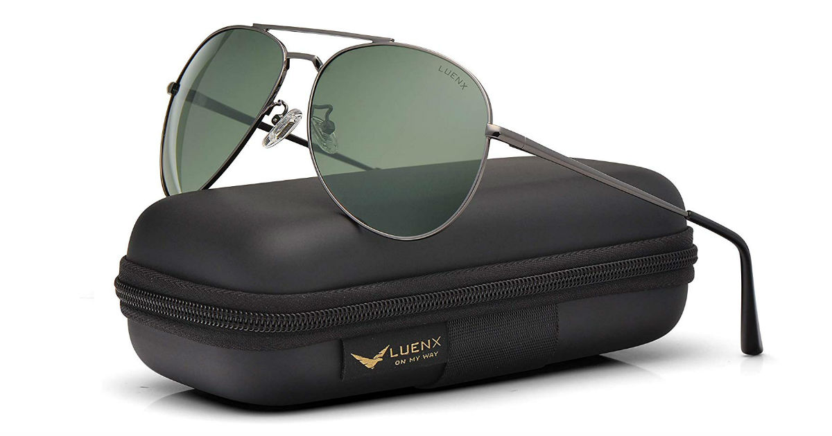 Luenx Aviator Sunglasses on Amazon
