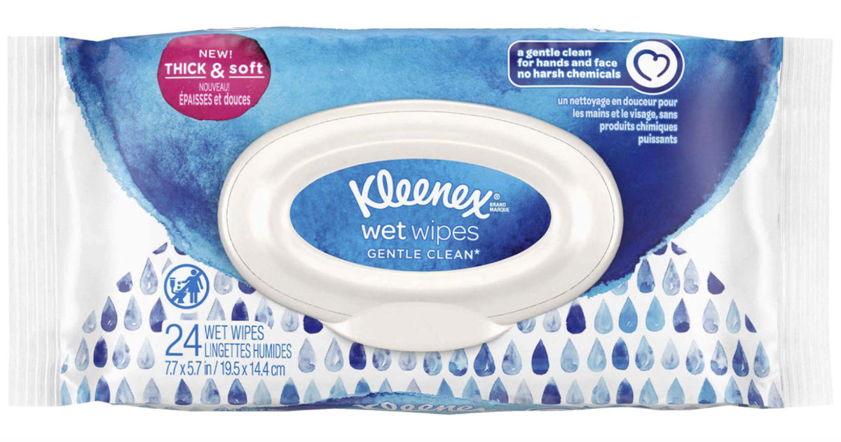 Kleenex Wet Wipes ONLY $0.99 at Walgreens (Reg $2)