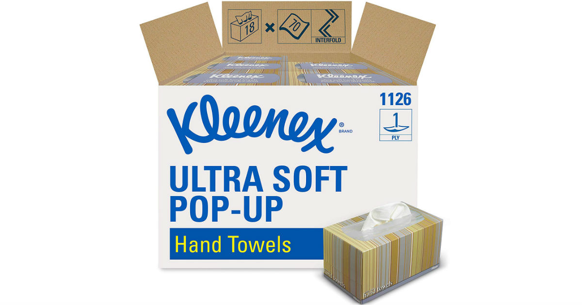 Kleenex Hand Towels Ultra Soft 18-Boxes ONLY $36.21 Shipped