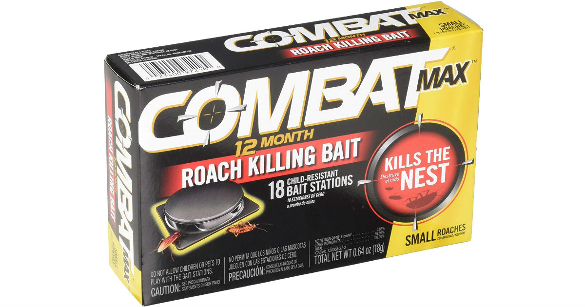 Combat Max 12 Month Roach Killing Bait 18-ct ONLY $4.95 Shipped