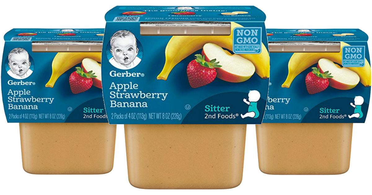 gerber apple strawberry banana