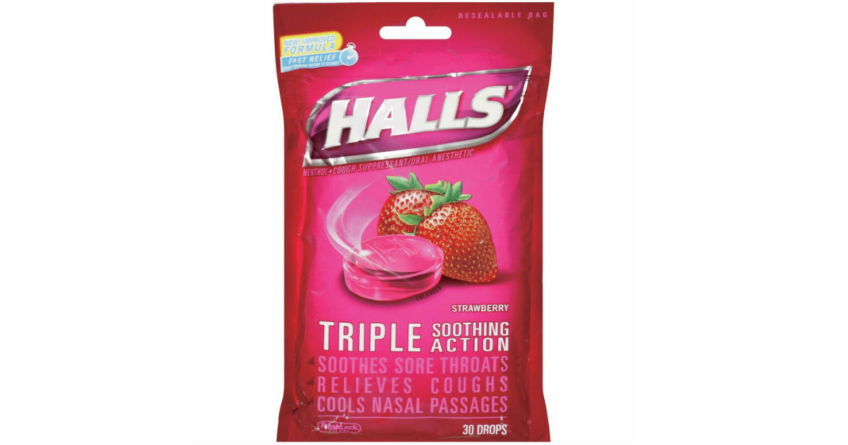 Halls Throat Drops at Walmart