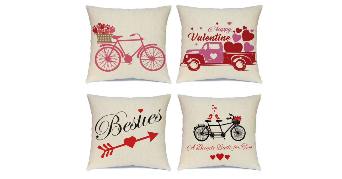 Valentine's Day Pillow Covers ONLY $2.50 Each on Amazon