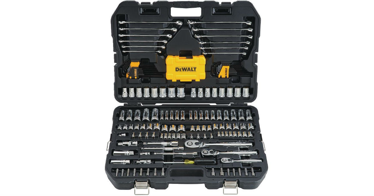 DEWALT Tools Kit and Socket Set 168Piece ONLY 99.99 (Reg 165