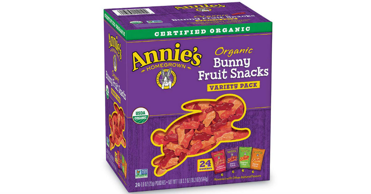 Annie's Organic Bunny Fruit Snacks 24ct 8.07 Shipped (Reg 15