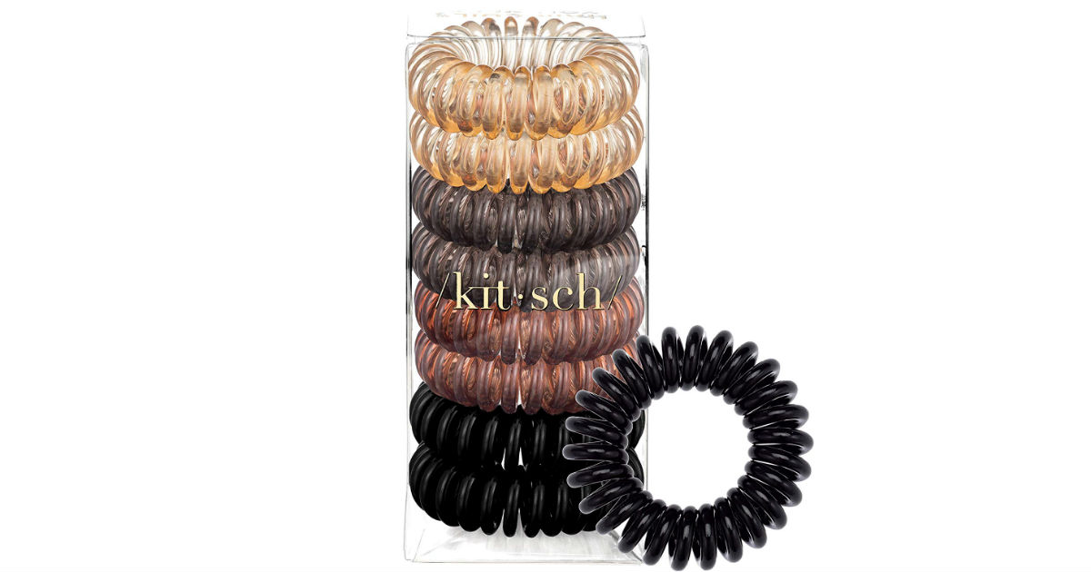 Kitsch Spiral Hair Ties at Amazon