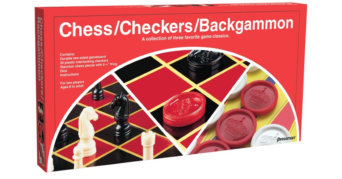 Chess/Checkers/Backgammon Set ONLY $5.35 (Reg. $11)