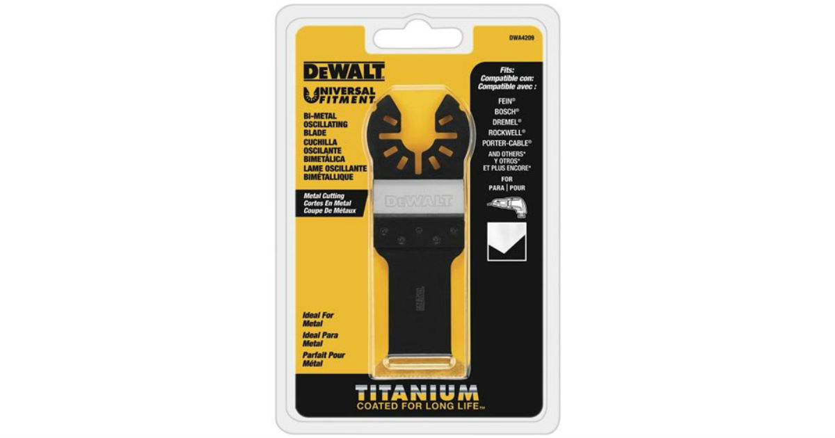 DeWALT Oscillating Tool Blade Metal Cutting ONLY $6.80 (Reg $19)