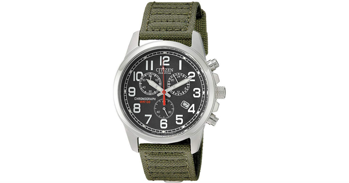 Citizen Men's Eco-Drive Canvas Watch ONLY $124.77 Shipped