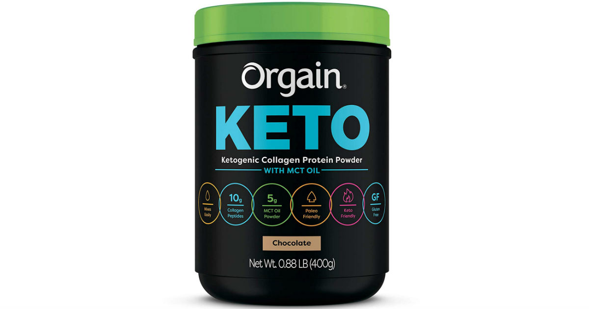 Orgain Keto Collagen Protein Powder ONLY 10.49 Shipped Daily Deals