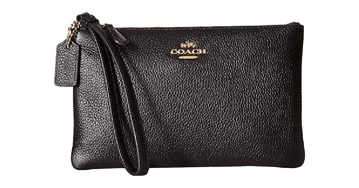 Coach Black Wristlet ONLY $39.99 (Reg. $75)