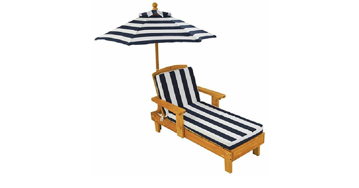 KidKraft Outdoor Chaise with Umbrella ONLY $59.99 (Reg. $120)