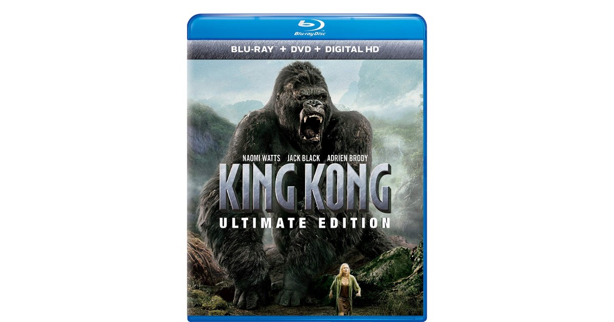 King Kong Ultimate Edition Blu-ray + DVD + Digital ONLY $4.99