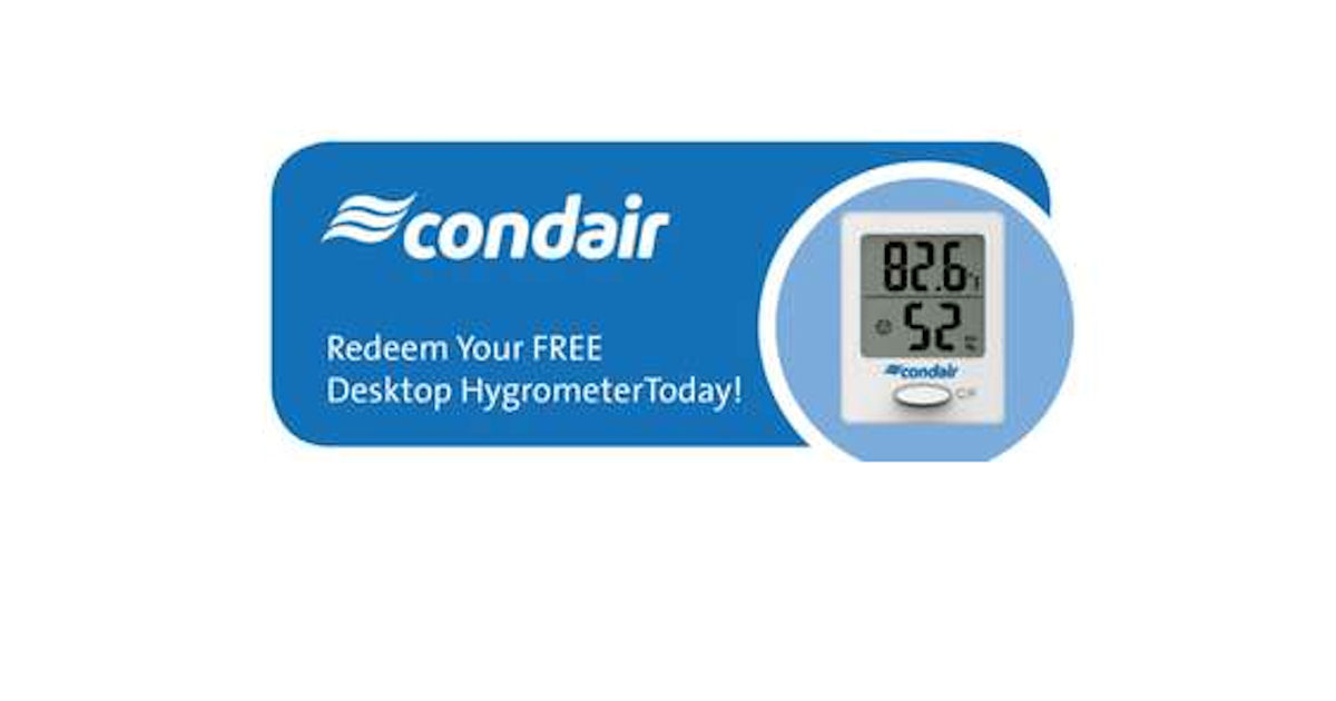 FREE Condair Desktop Hygromete...