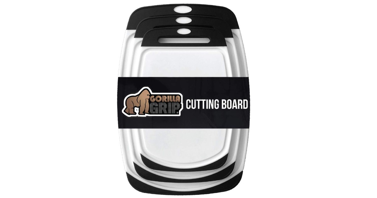 Gorilla Grip 3-Piece Cutting Board ONLY $15.99 (Reg. $40)