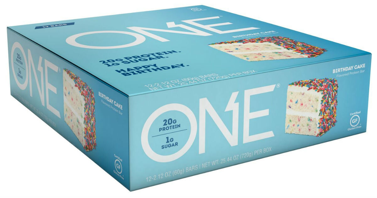 ONE Birthday Cake Protein Bars at Amazon