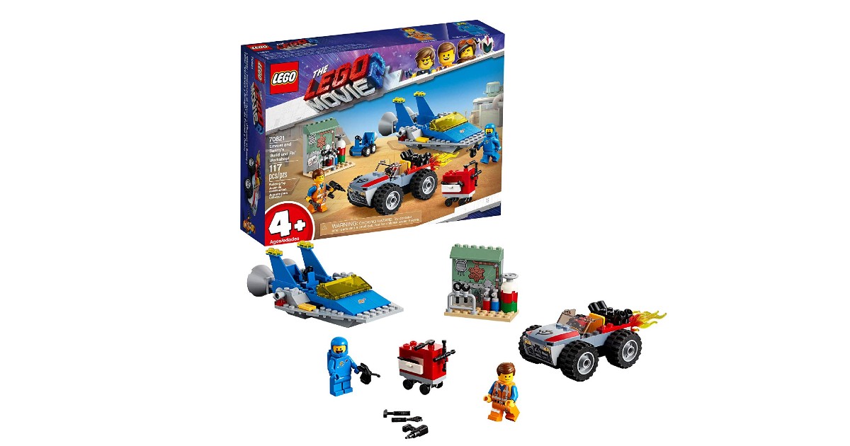 LEGO Emmet and Benny's Workshop on Amazon