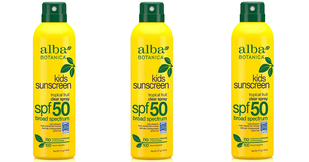 Alba Botanica Sunscreen at Amazon