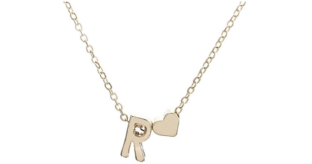 Personalized Initial Gold Necklace ONLY $2 Shipped