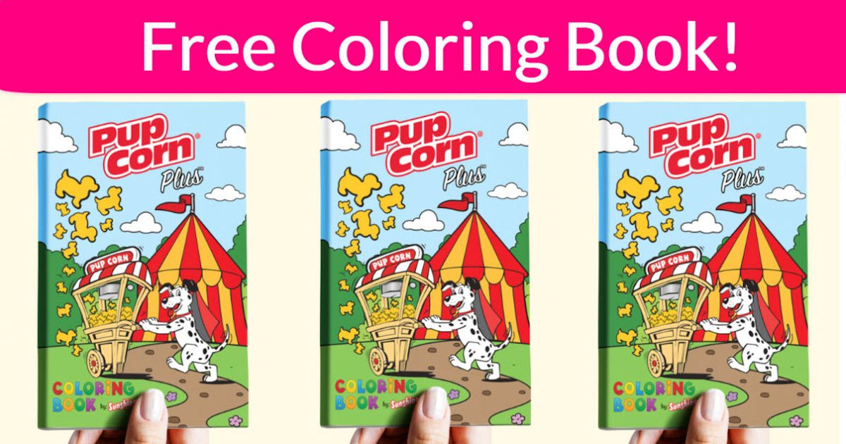 FREE Pup Corn Plus Coloring Book & Play Mask