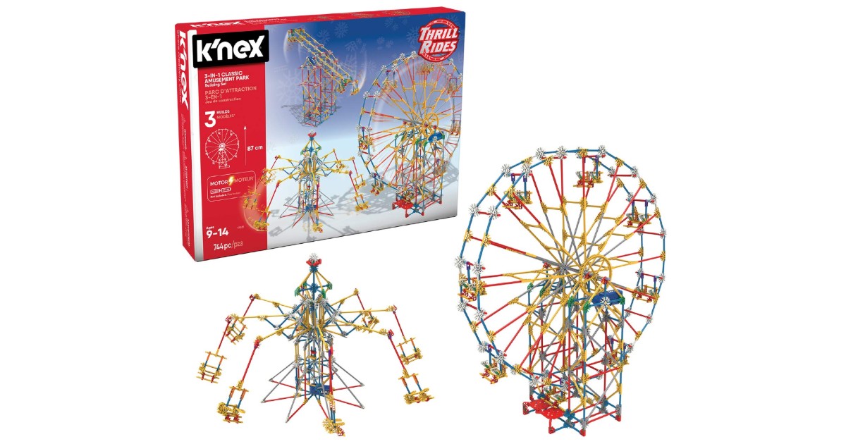 K'NEX Thrill Rides 3-in-1 Amusement Park ONLY $24.91 (Reg. $55)