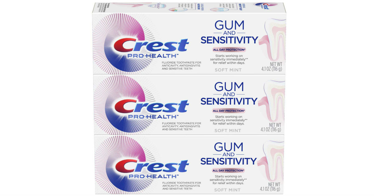 Crest Pro-Health Gum and Sensitivity 3-Pack ONLY $6.95 Shipped
