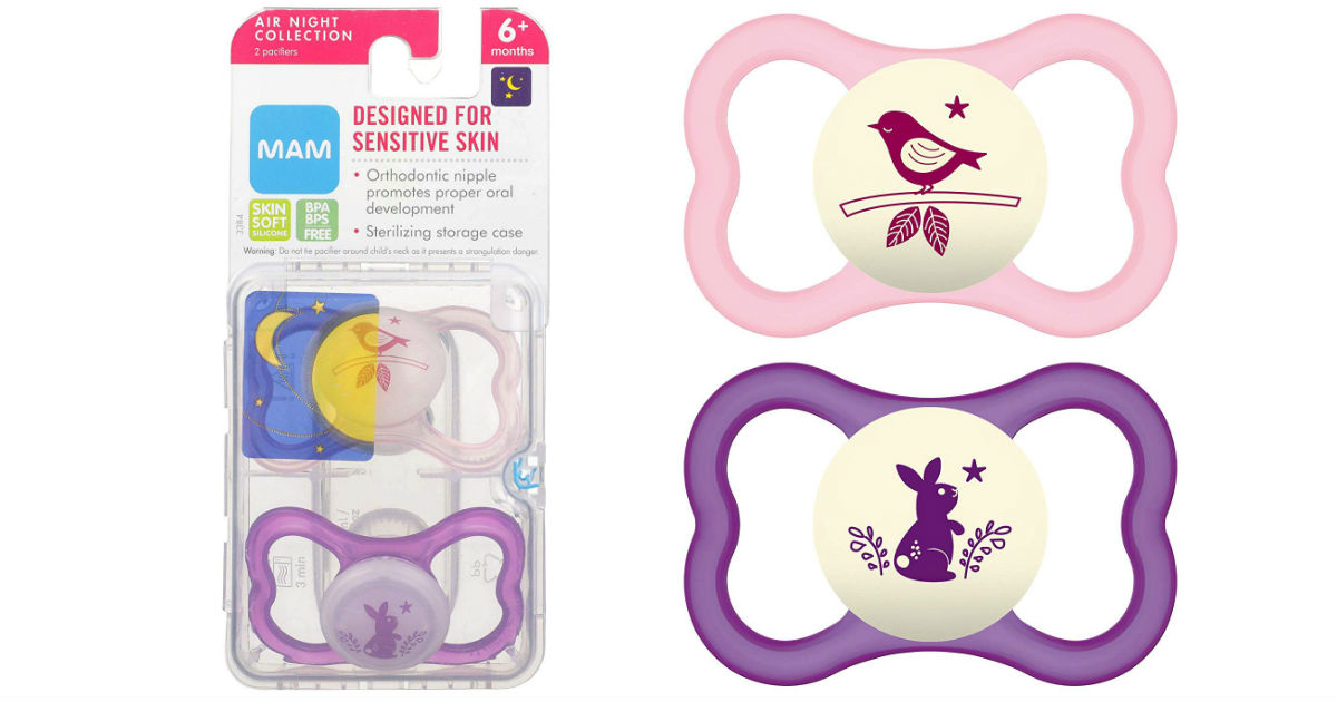 MAM Air Pacifiers 2-Pack with Case Only $2.51 Shipped