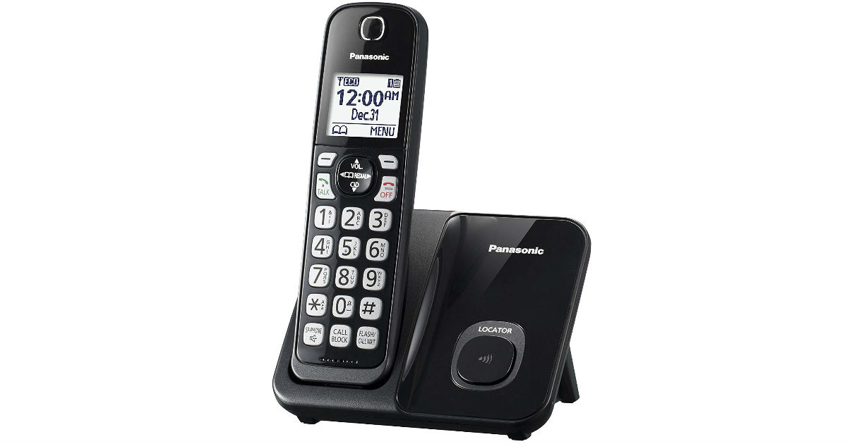 Panasonic Cordless Phone System ONLY $17.03 on Amazon