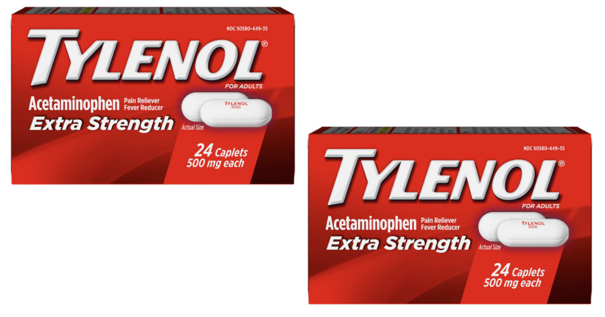 Tylenol Extra Strength 500 mg 24-ct ONLY $1.97 en Walmart