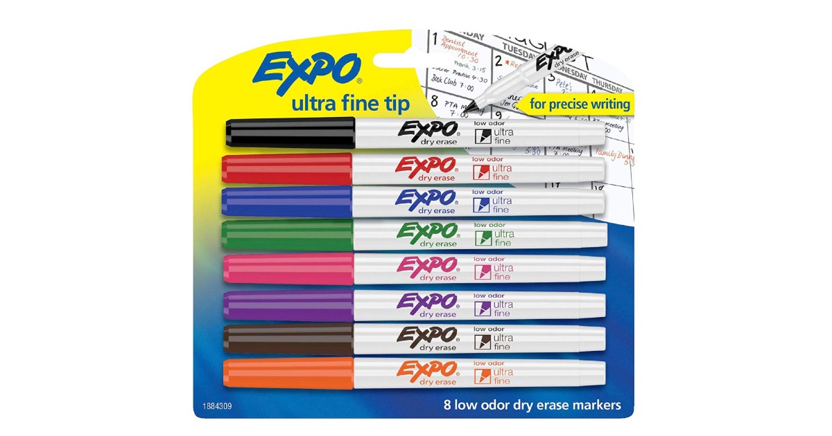 Expo Dry Erase Fine Tip Markers 8-Count ONLY $7.19 (Reg. $14)
