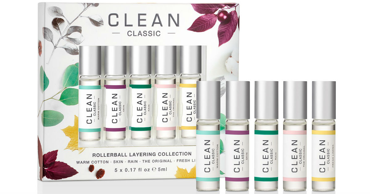 CLEAN Fragrance Classic Rollerball Layering Gift Set ONLY 10 Daily