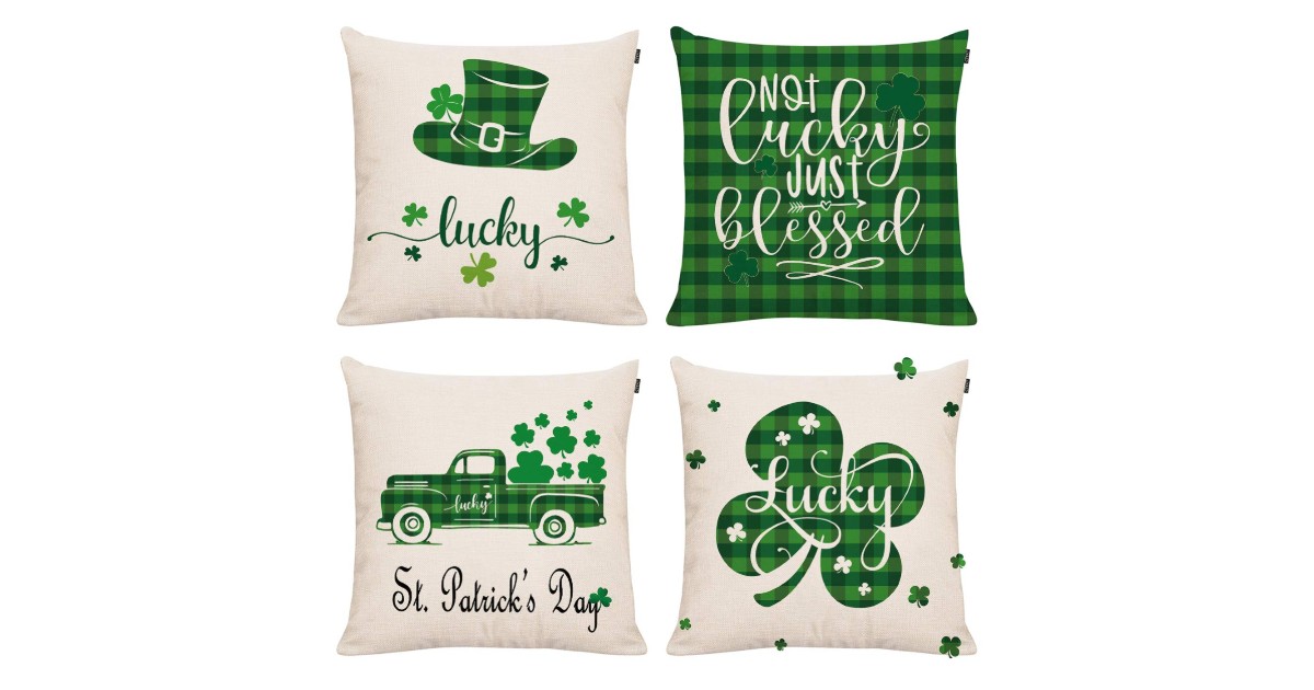 St. Patrick's Day Pillow Covers ONY $2.50 Each on Amazon