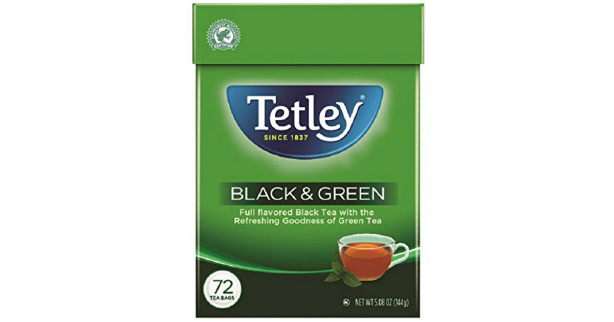 Tetley Tea Bags Black and Green 72-Count ONLY $2.83 Shipped