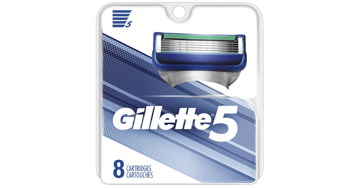 Gillette 5 Men's Razor Blade Refills $9.29 Shipped on Amazon - Daily ...