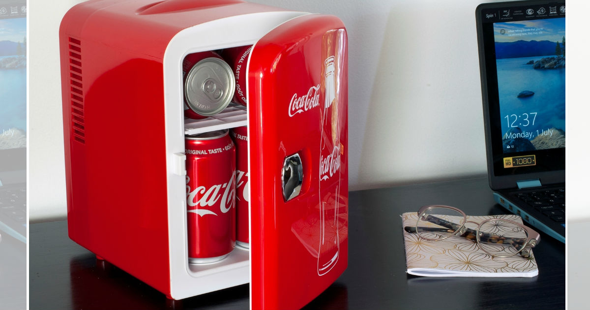 Walmart: Coca-Cola 6-Can Mini Fridge - Only $29