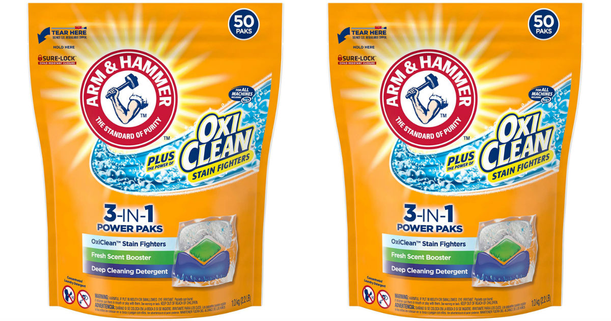 Arm & Hammer Detergent Paks 100-Count ONLY $13.03 Shipped
