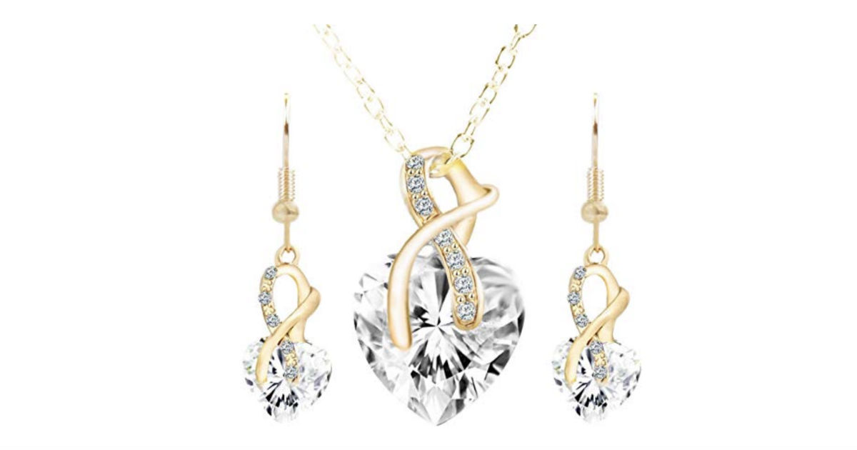 Crystal Love Set Jewelry Set ONLY 2 Shipped Daily Deals & Coupons