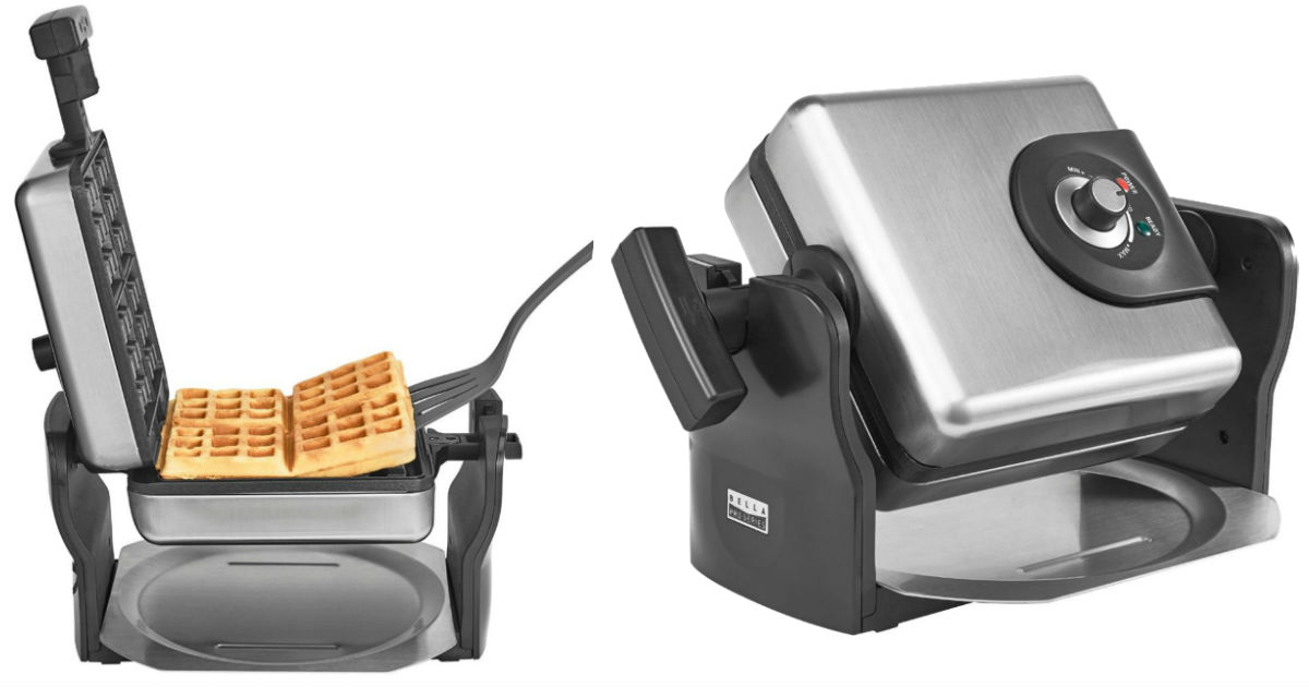 Bella Pro Series 4-Slice Rotating Waffle Maker 