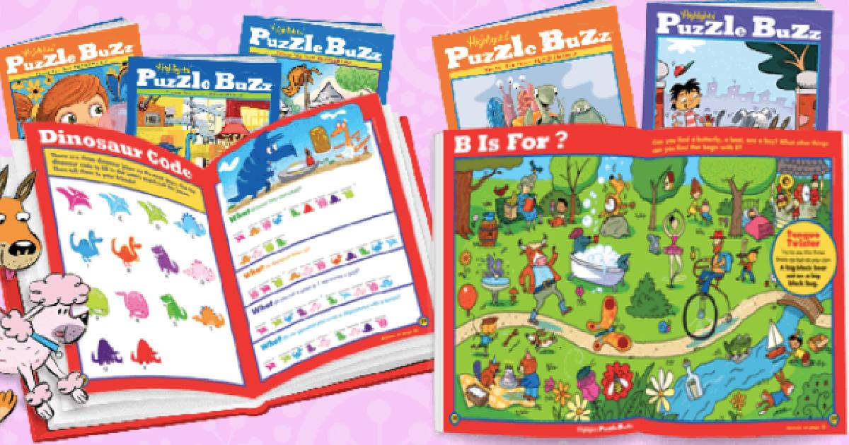 Two FREE Highlights Puzzle Books