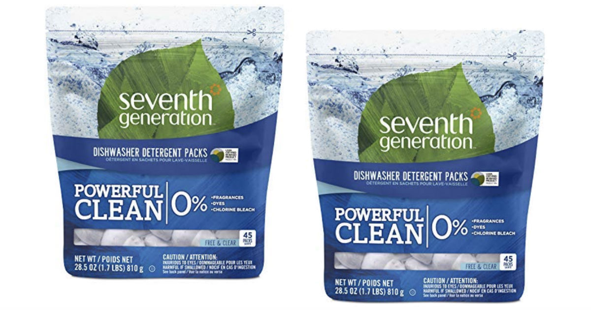 Seventh Generation Dish Detergent 2-Pack ONLY $7.19 on Amazon