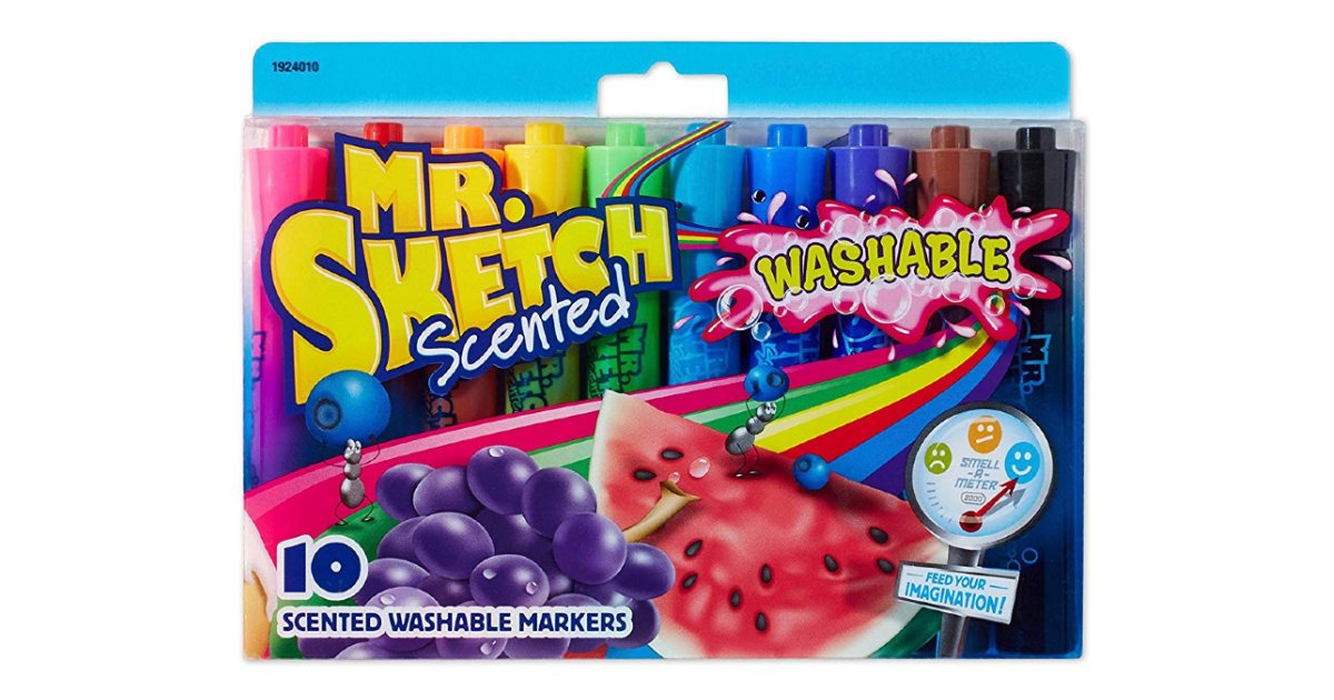 Mr Sketch Scented Washable Markers 10-Count ONLY $6.14 (Reg $15)