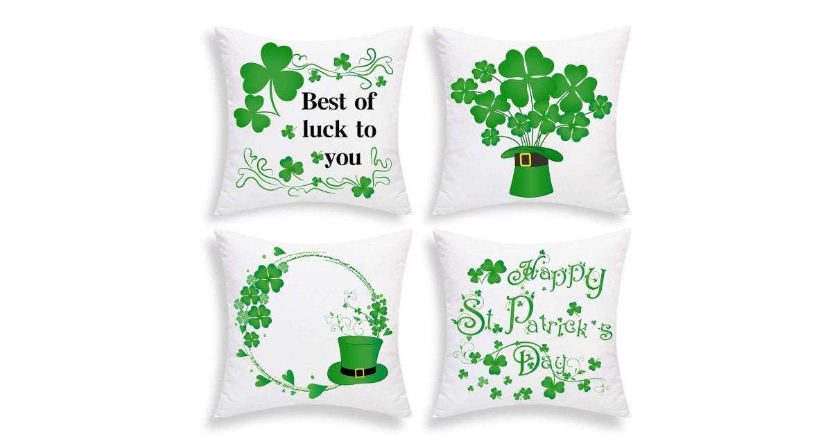 St. Patrick's Pillow Cases on Amazon