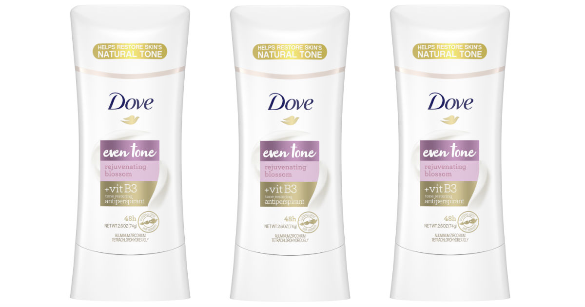 Dove Even Tone Antiperspirant ONLY $4.75 at CVS (Reg $8)