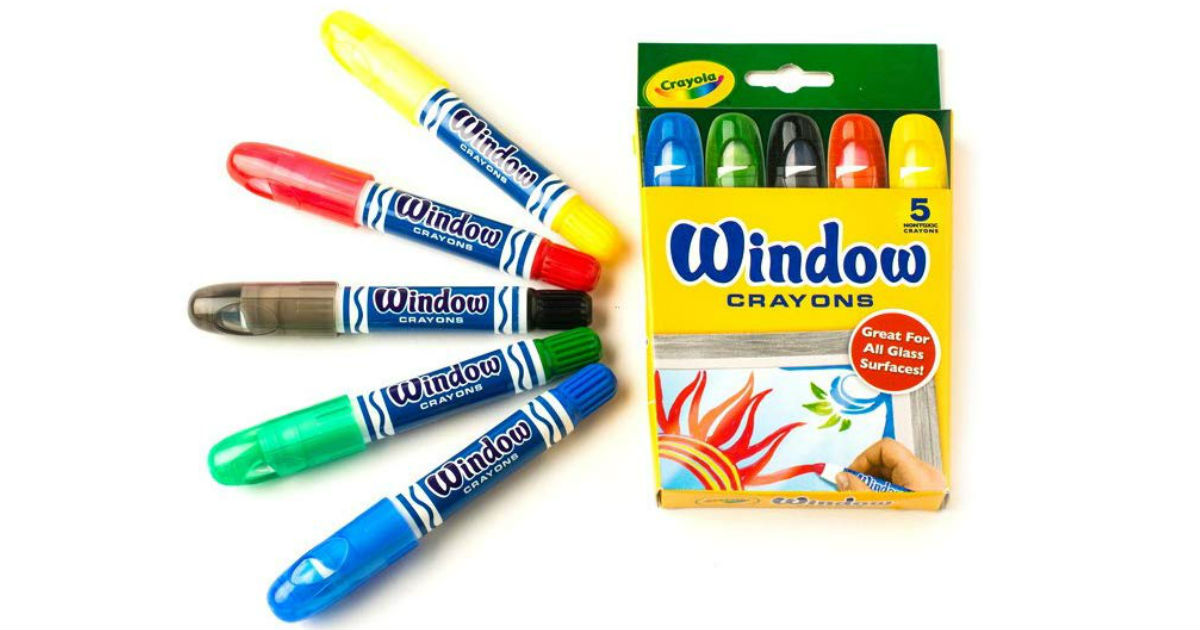 Crayola Washable Window Crayons ONLY $4.99 on Amazon - Daily Deals