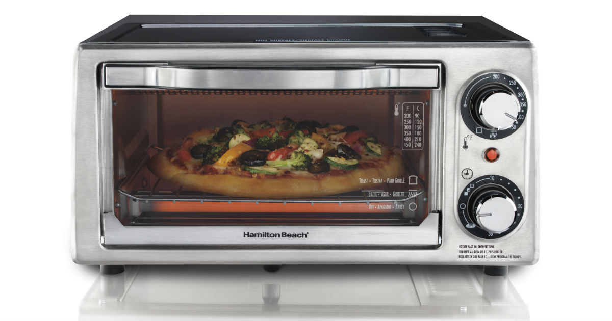 Hamilton Beach 4-Slice Toaster Oven ONLY $28.72 (Reg $57)