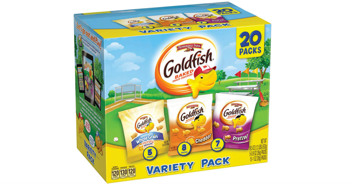 Pepperidge Farm Goldfish Sweet & Savory 20-Pk ONLY $7.99 Shipped