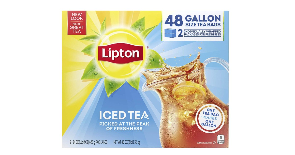 Lipton Gallon-Sized Iced Tea Bags 48-Count ONLY $10.52 (Reg $22)