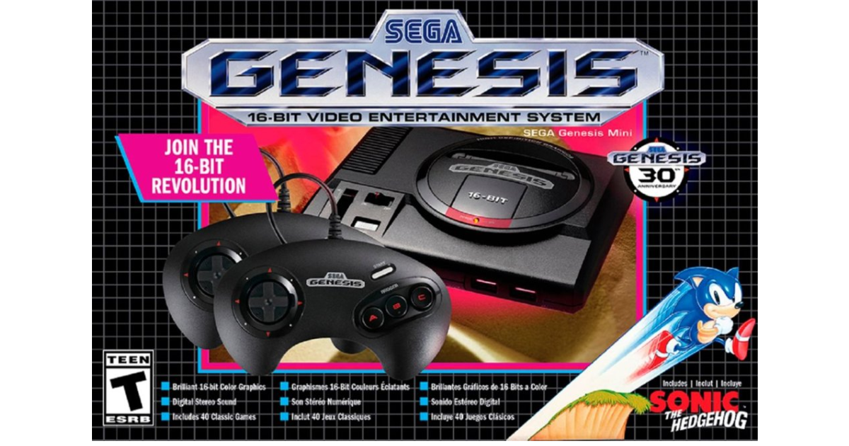 SEGA Genesis Mini Console ONLY $39.99 (Reg $80)
