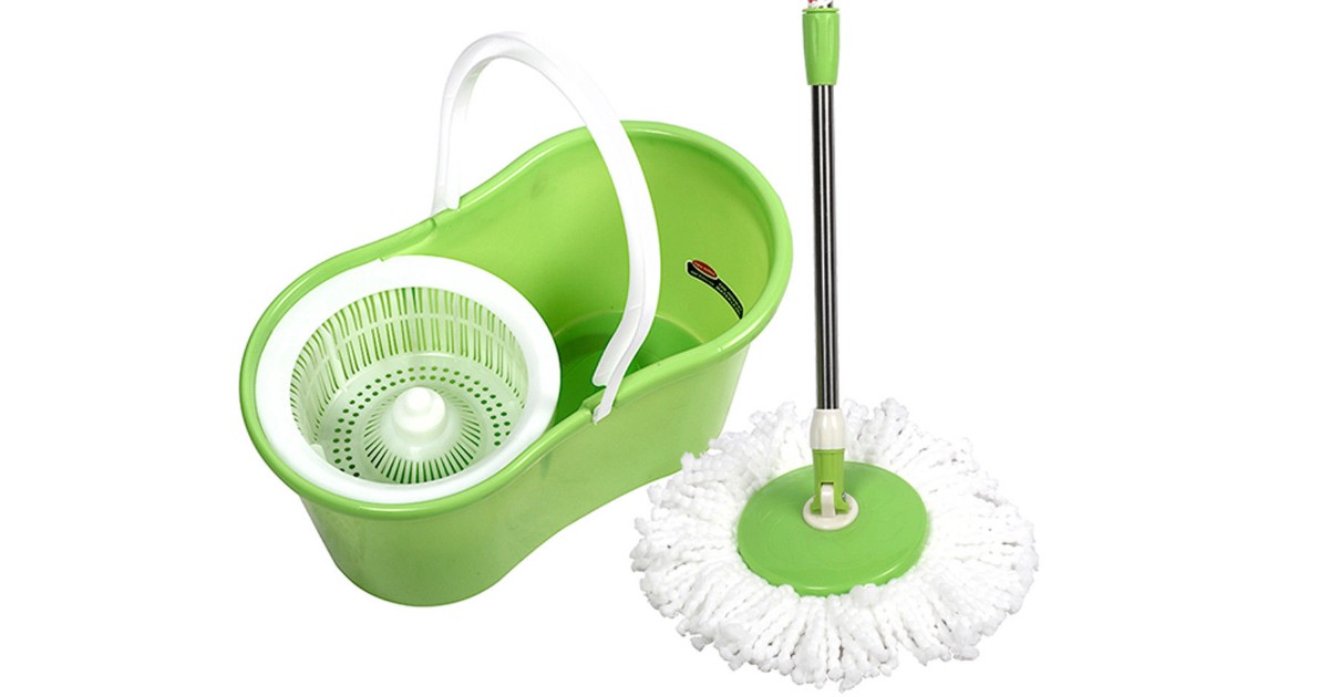 Zimtown Microfiber Spin Mop with Bucket $19.99 at Walmart