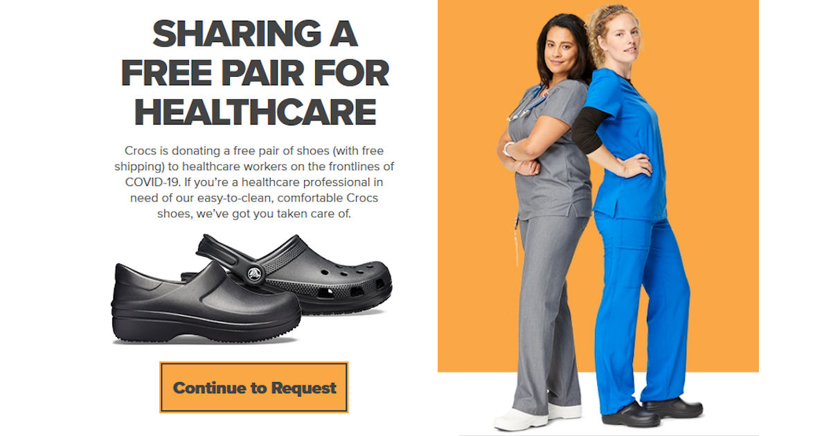 crocs share a pair healthcare